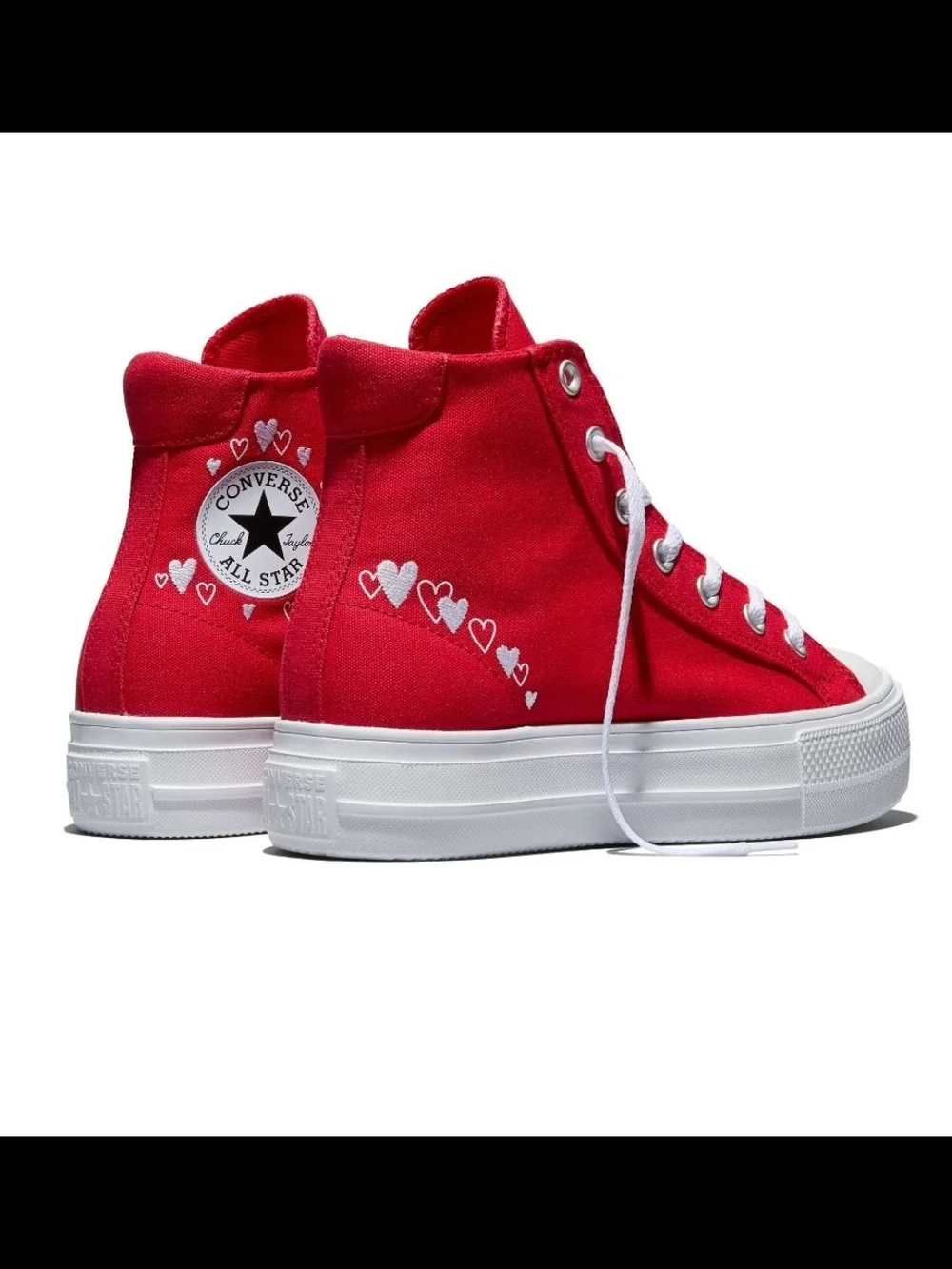 Converse Chuck Taylor All Star Platform High Top Sneakers - Red